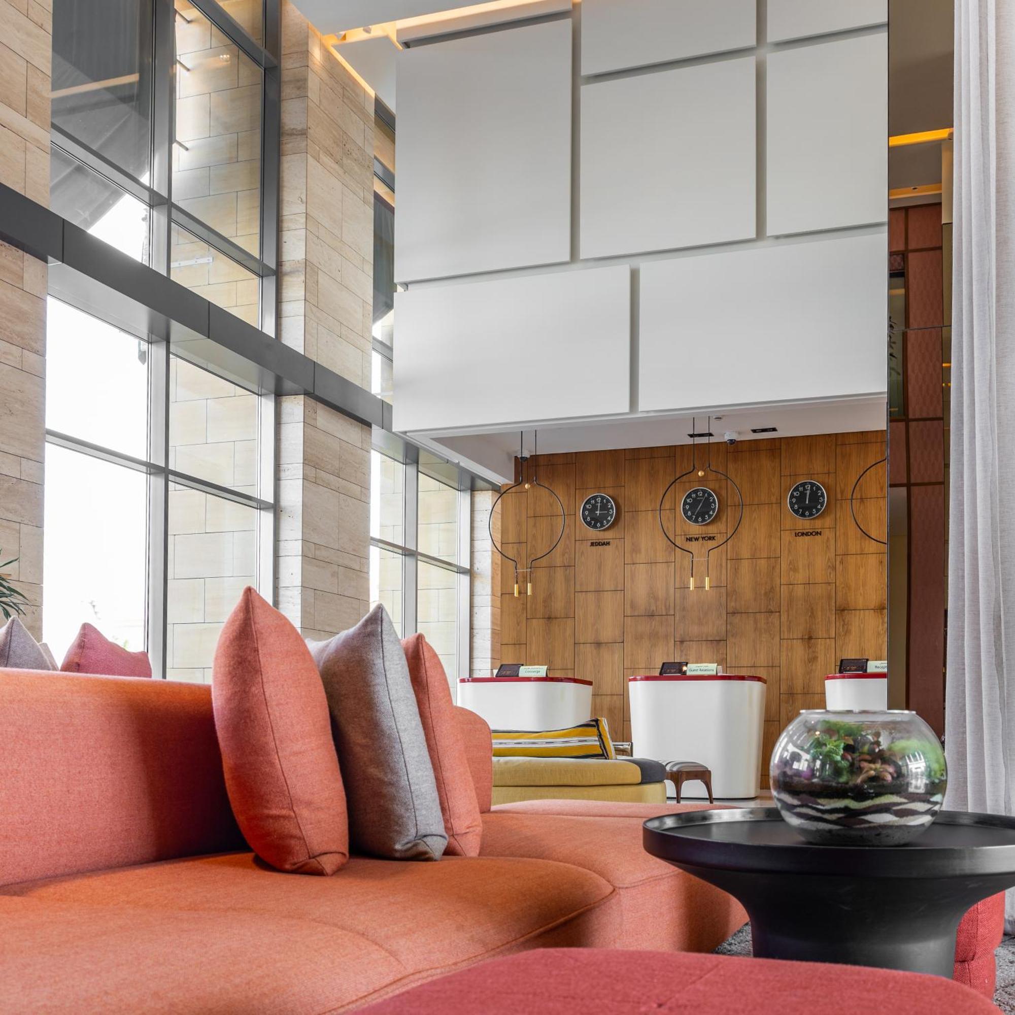 Shirvan Hotel City Yard เจดดาห์ ภายนอก รูปภาพ The lobby of the hotel